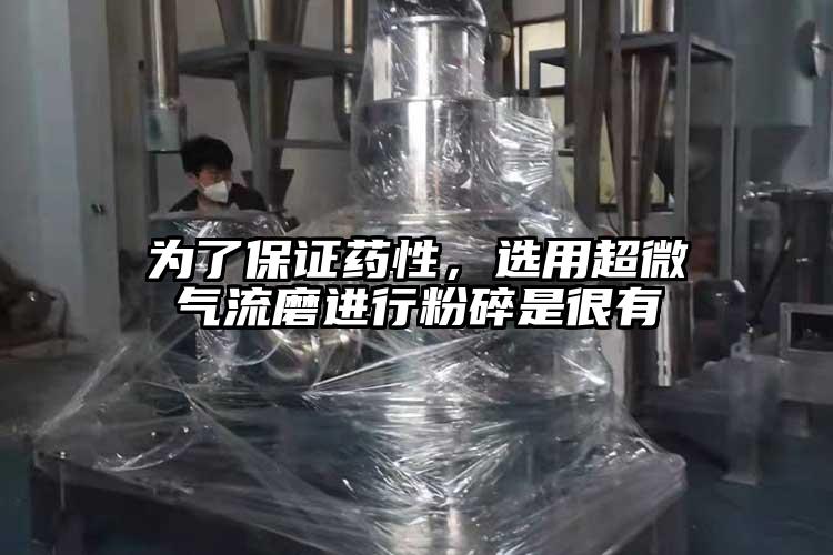 為了保證藥性，選用超微氣流磨進行粉碎是很有